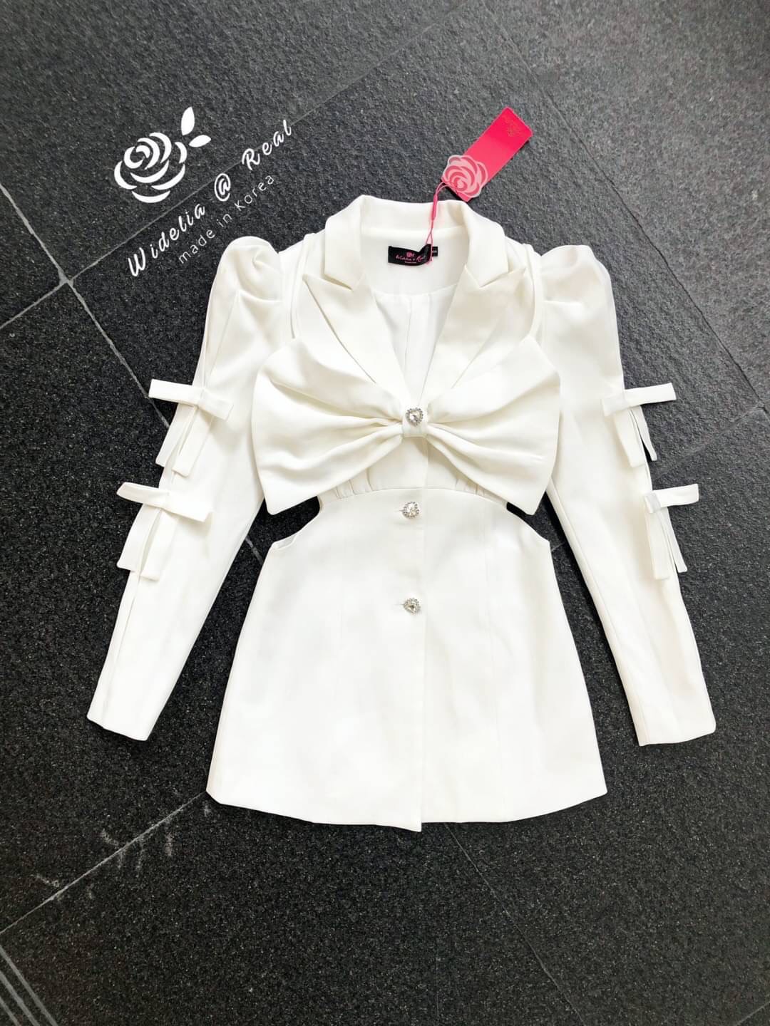 Korea Mini dress มินิเดรสแขนยาวแสนสวย