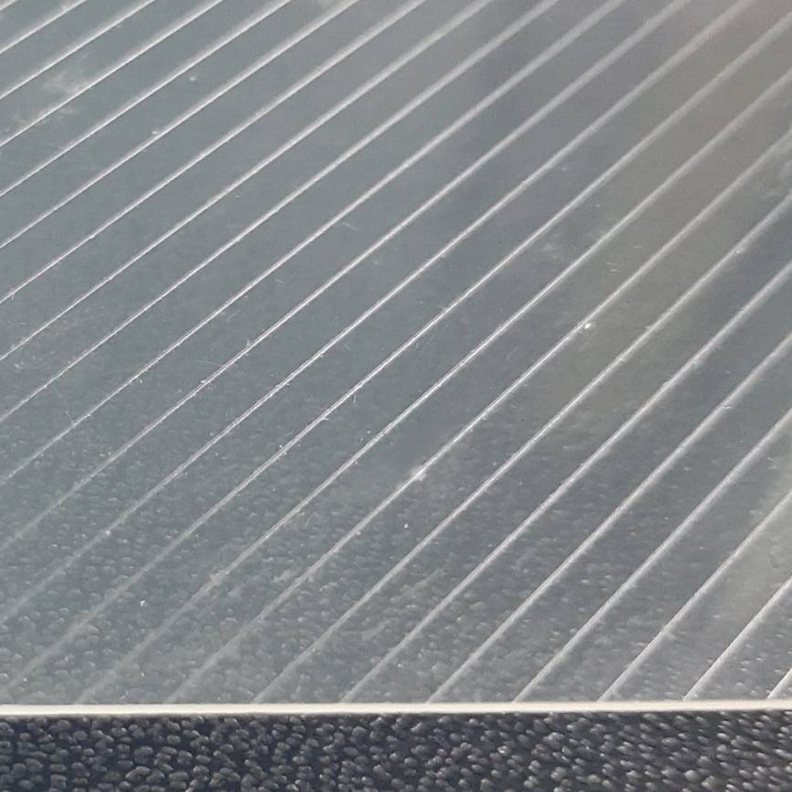 พลาสติกสีใสลายริ้ว