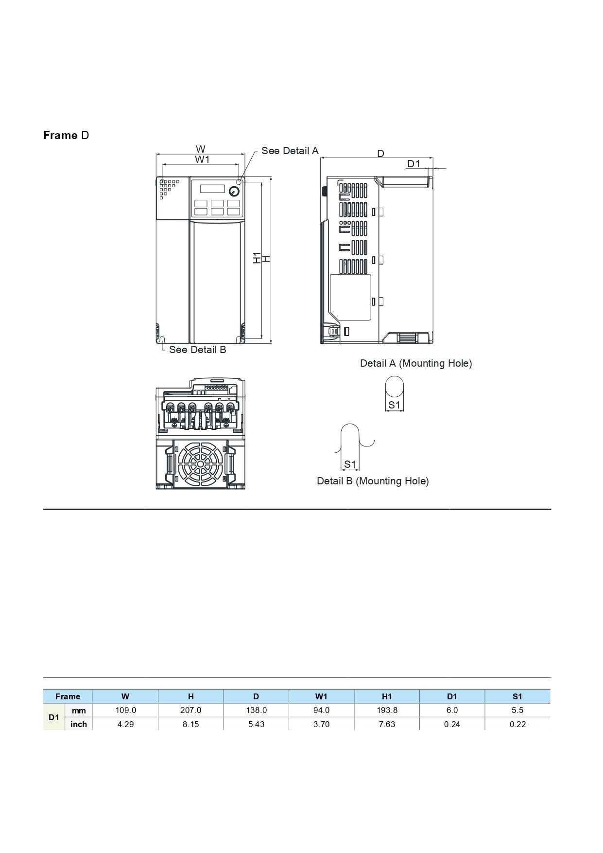 Delta inverter 5.5kw 380v