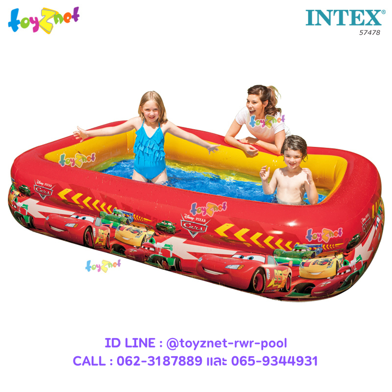 Intex Cars Swim Center Pool 2.62x1.75x0.56 no.57478