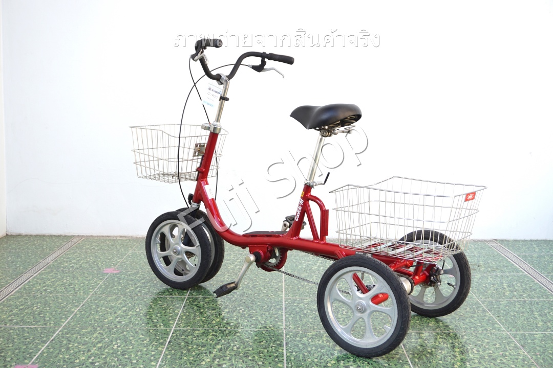 จักรยานสี่ล้อญี่ปุ่น - ล้อ 14 นิ้ว - ไม่มีเกียร์ - อลูมิเนียม - Coolcle-M - สีแดง [จักรยานมือสอง]