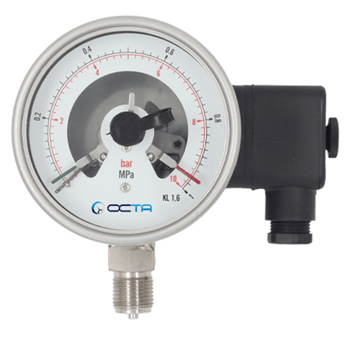 "OCTA" PRESSURE GAUGE WITH SWITCH