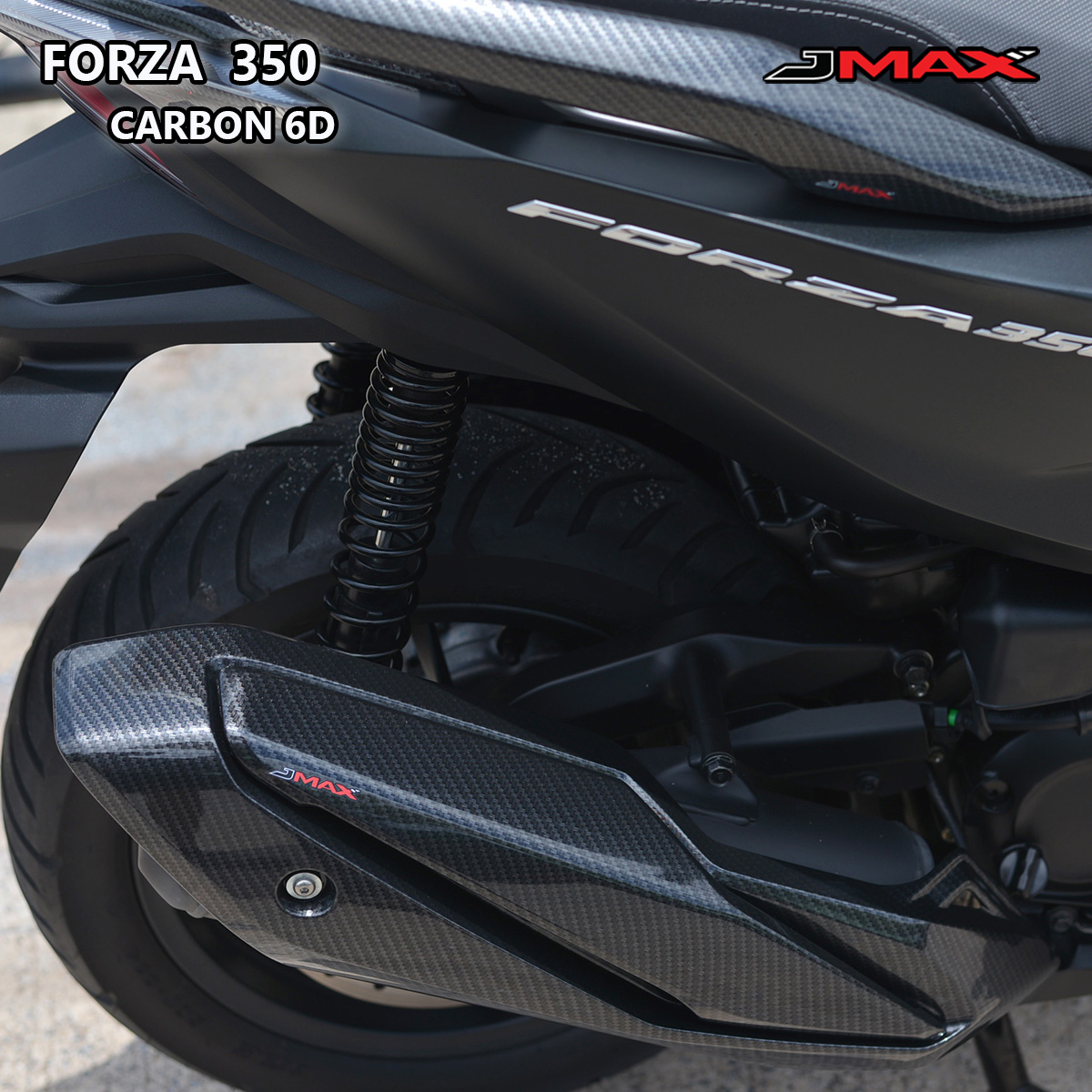 แผ่นกันร้อนท่อไอเสีย ลายฟิมล์ 6D J-MAX FORZA 350 ราคา2450