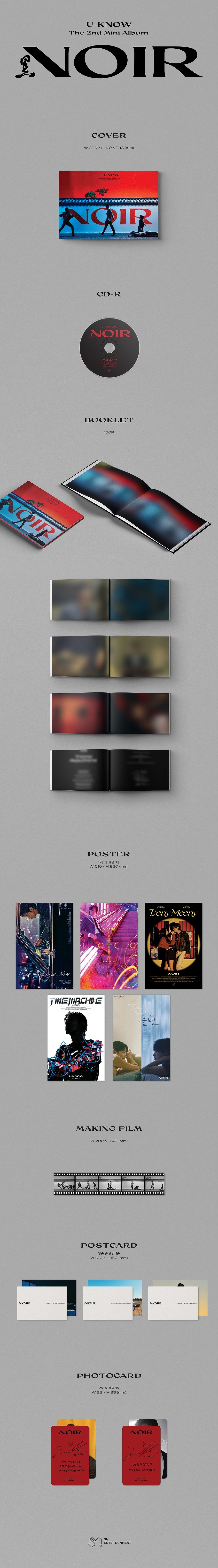 [PRE-ORDER] U-KNOW - 2nd Mini Album "NOIR" (UNCUT Ver.)