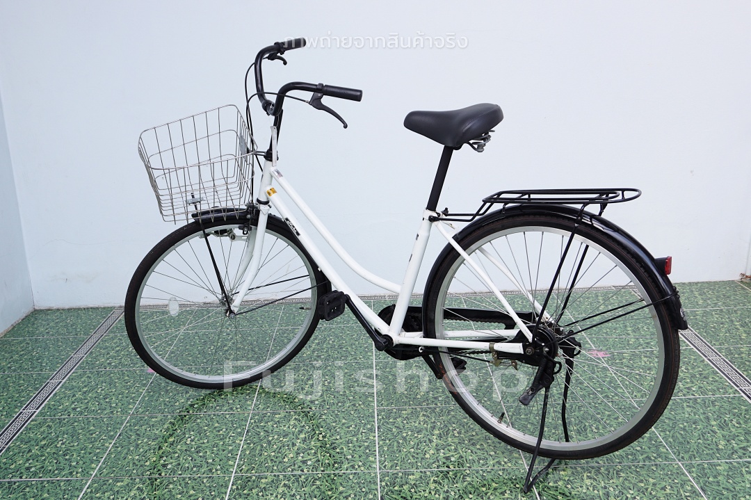 จักรยานแม่บ้านญี่ปุ่น - ล้อ 26 นิ้ว - ไม่มีเกียร์ - Affiche - สีขาว [จักรยานมือสอง]