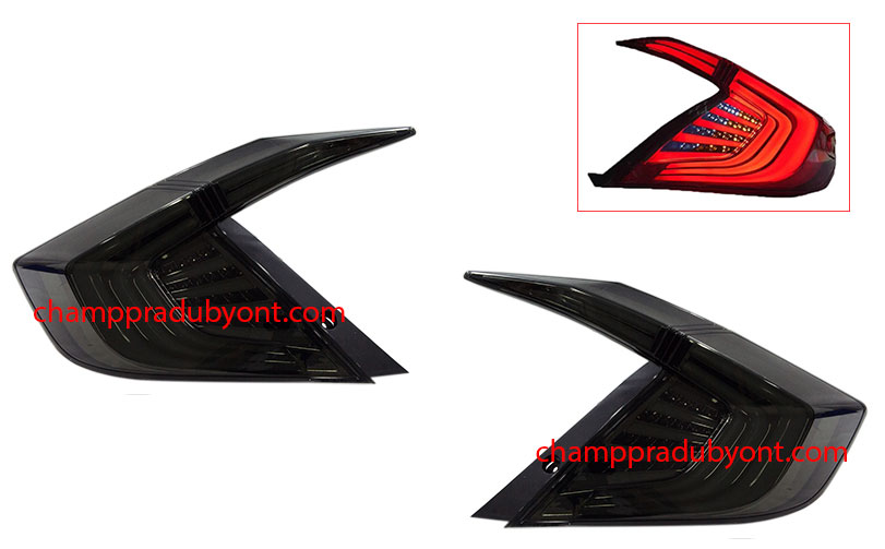 ไฟท้าย HONDA CIVIC 2016-2017 SMOKE LED