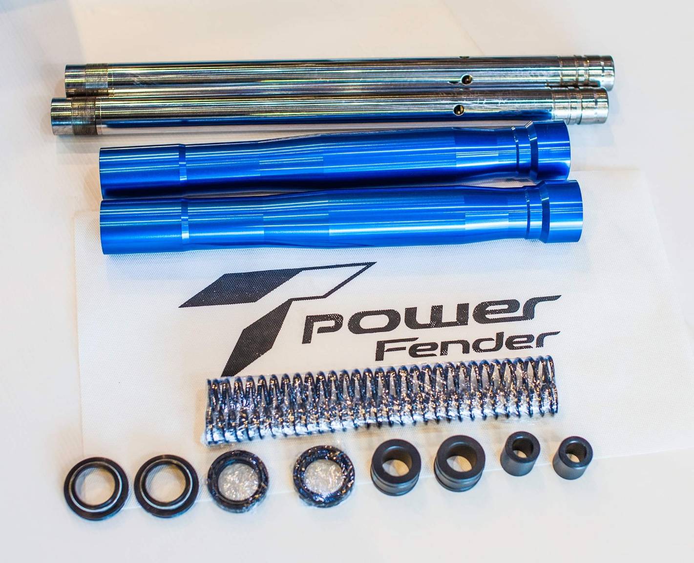 โช๊คหน้าแท้ พร้อมสปริงแบบโหลดหน้าเตี้ย3นิ้ว Power Fender MONKEY 125 ชุดละ11500