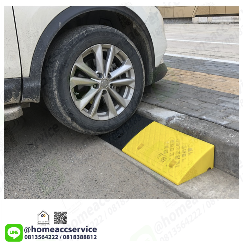 ทางลาดจิ๊กซอว์ขนาดใหญ่สีดำ สูง16cm/กว้าง25cm/ ลึก40cm ถอดประกอบได้ รับน้ำหนักได้ 2 ตัน - Jigsaw Plastic Ramp 16x25x40 cm