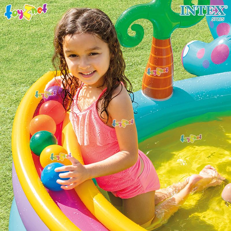 Intex Dinoland Play Center 3.02x2.29x1.12 m. no.57135 + DQI Air Pump