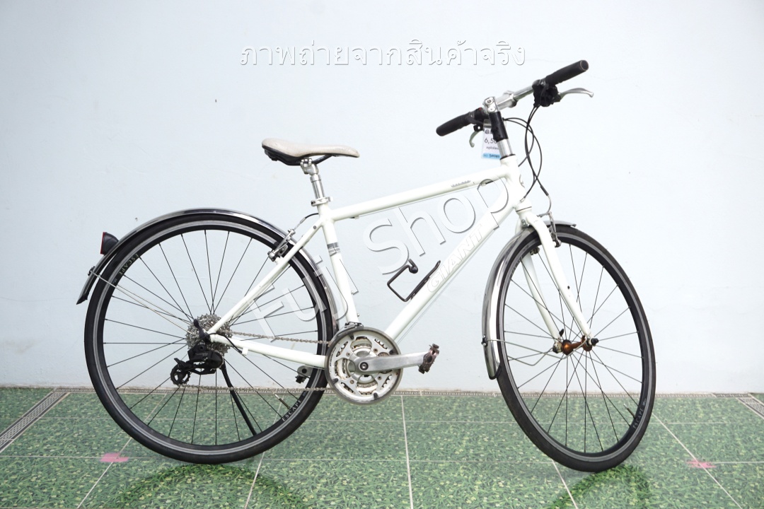 จักรยานไฮบริดญี่ปุ่น - ล้อ 700c - มีเกียร์ - อลูมิเนียม - Giant Escape R3 - สีขาว [จักรยานมือสอง]