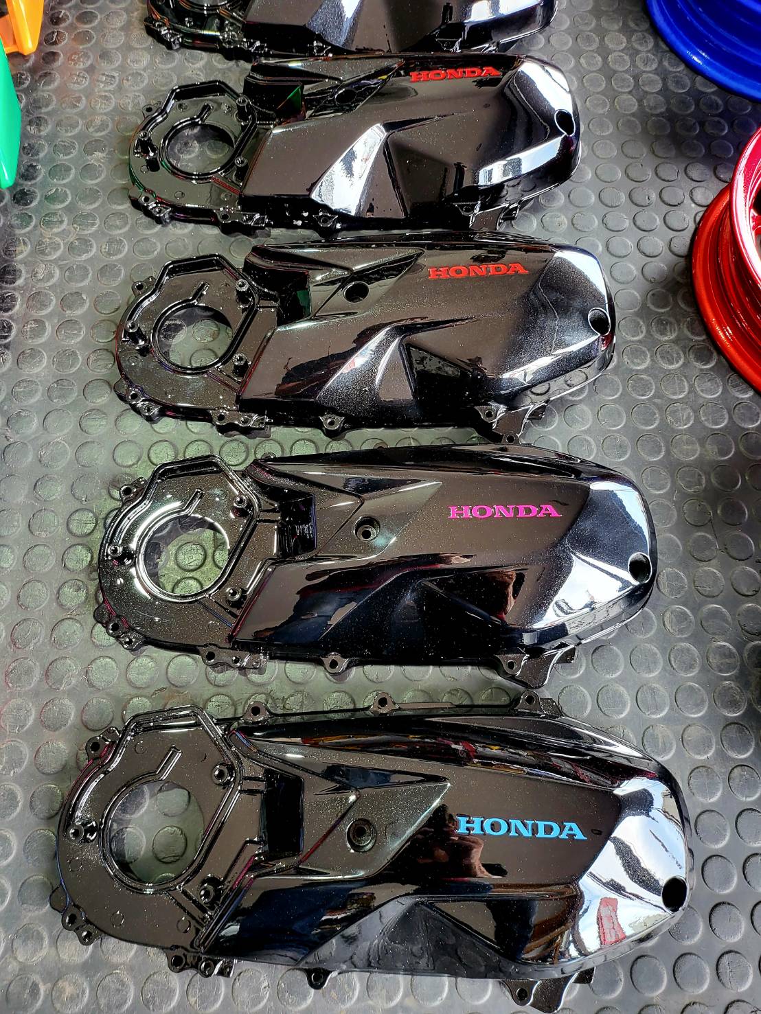 ล้อ-จับหลัง-แคร้-สวิงอาร์ม ทำสี พร้อมสับ Honda Giorno+