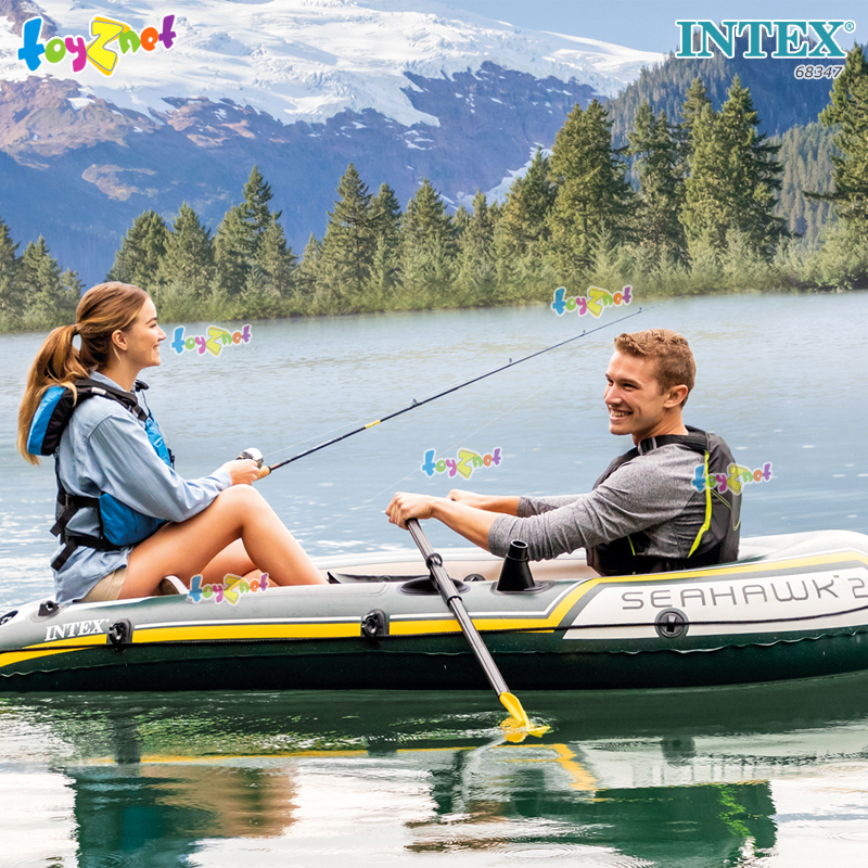 Intex Seahawk 2 Boat Set w/Oars & Air Pump no.68347