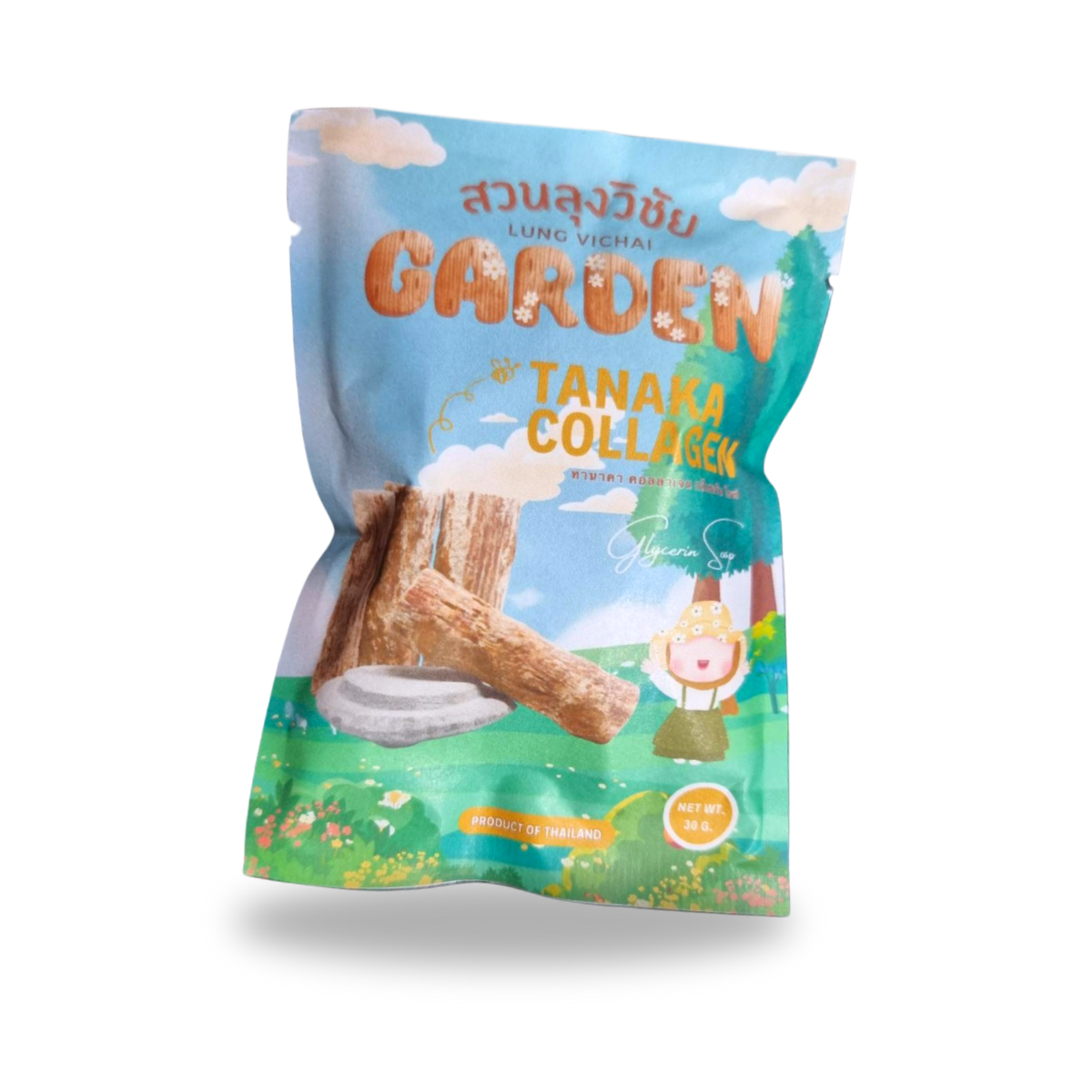 สบู่ทานาคา ผสมคลอลาเจน ผิวกระจ่างใส นุ่มชุ่มชื่น สินค้าดีจาก OTOP ออกใบกำกับได้ ขนาด 30 กรัม