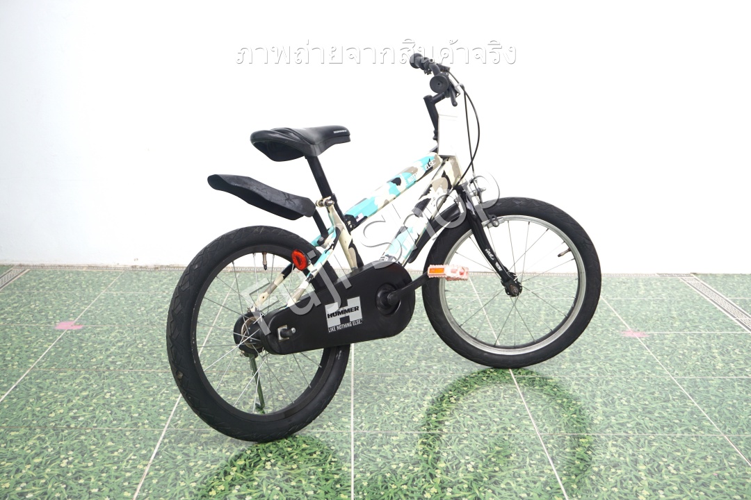 จักรยานเด็กญี่ปุ่น - ล้อ 18 นิ้ว - ไม่มีเกียร์ - Hummer - สีเขียว [จักรยานมือสอง]