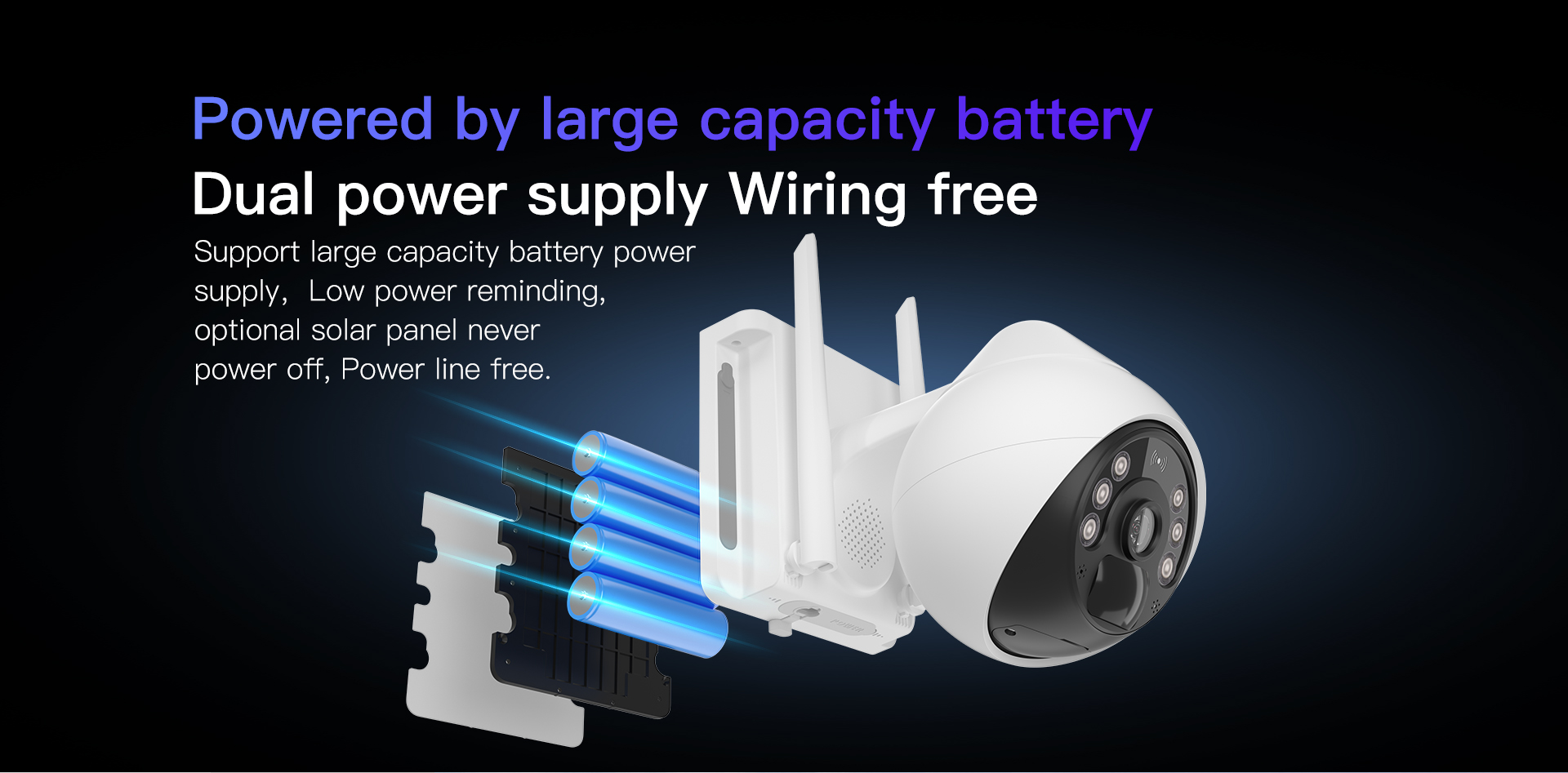 Vstarcam CB69 กล้องวงจรปิดระบบ IP WIFI 2 MP มี BATTERY 10000mAh + แผง SOLAR CELL มีไมค์และลำโพงในตัว Color Night Vision ติดตั้งภายนอกได้ BY BILLIONAIRE SECURETECH CB69