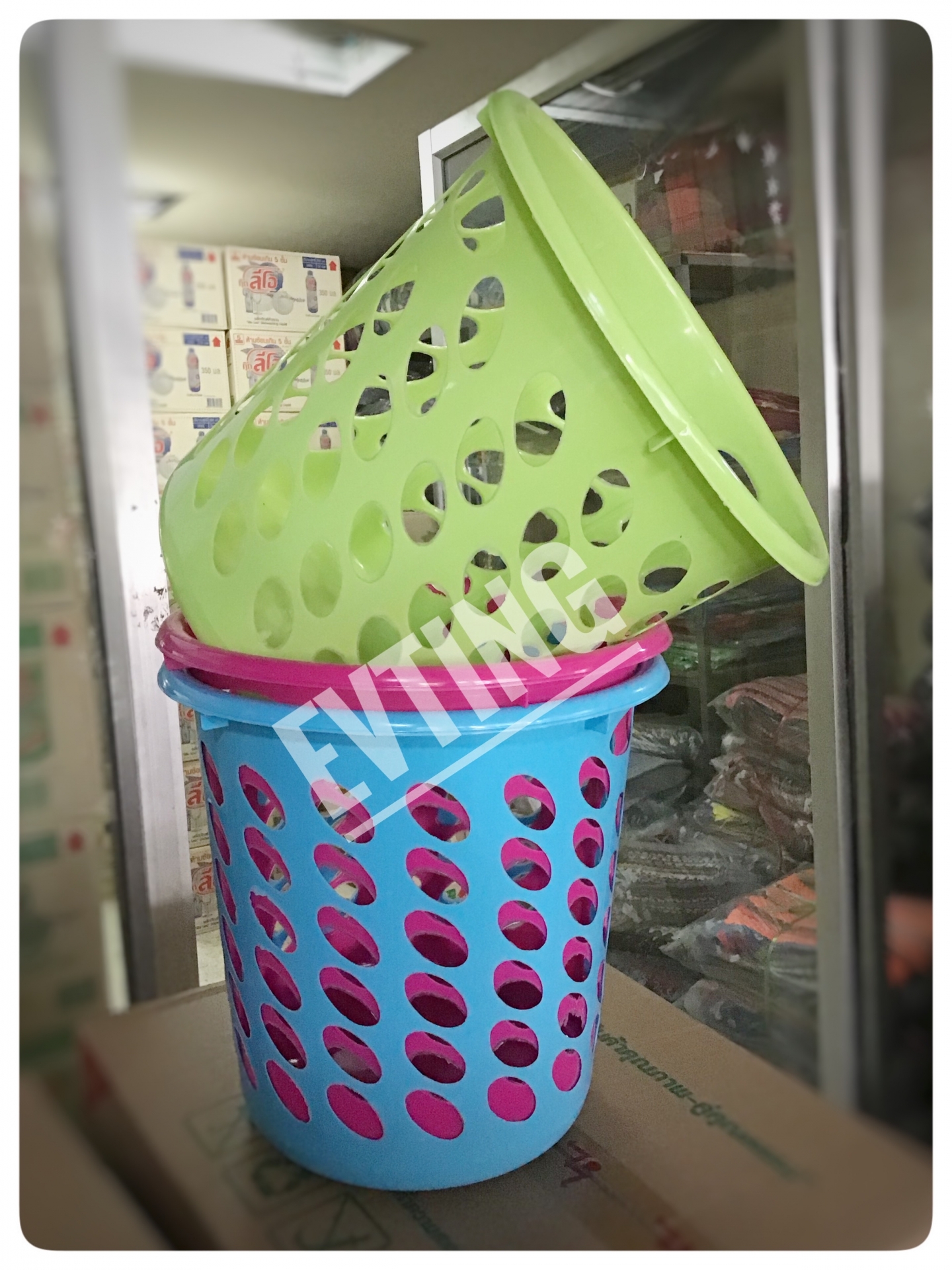 152 ตะกร้ากลมสูง No.152 (เพชร) 30*30cm