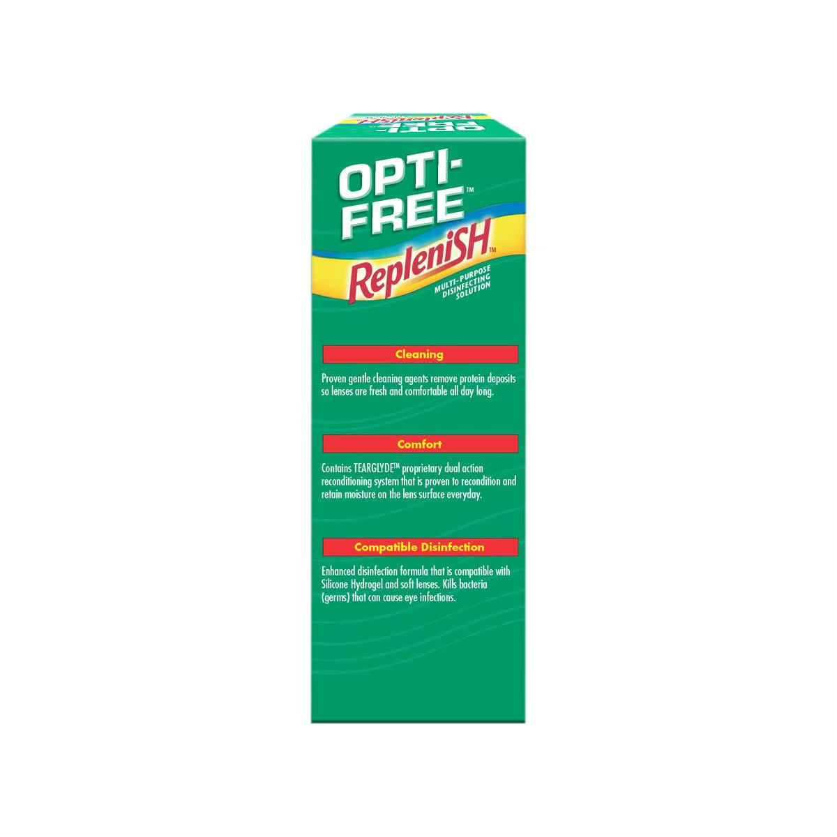 OPTI-FREE REPLENISH 300/420ML (ชุ่มชื้น 14ชม.) (ผลิตภัณฑ์แช่และล้างคอนแทคเลนส์)