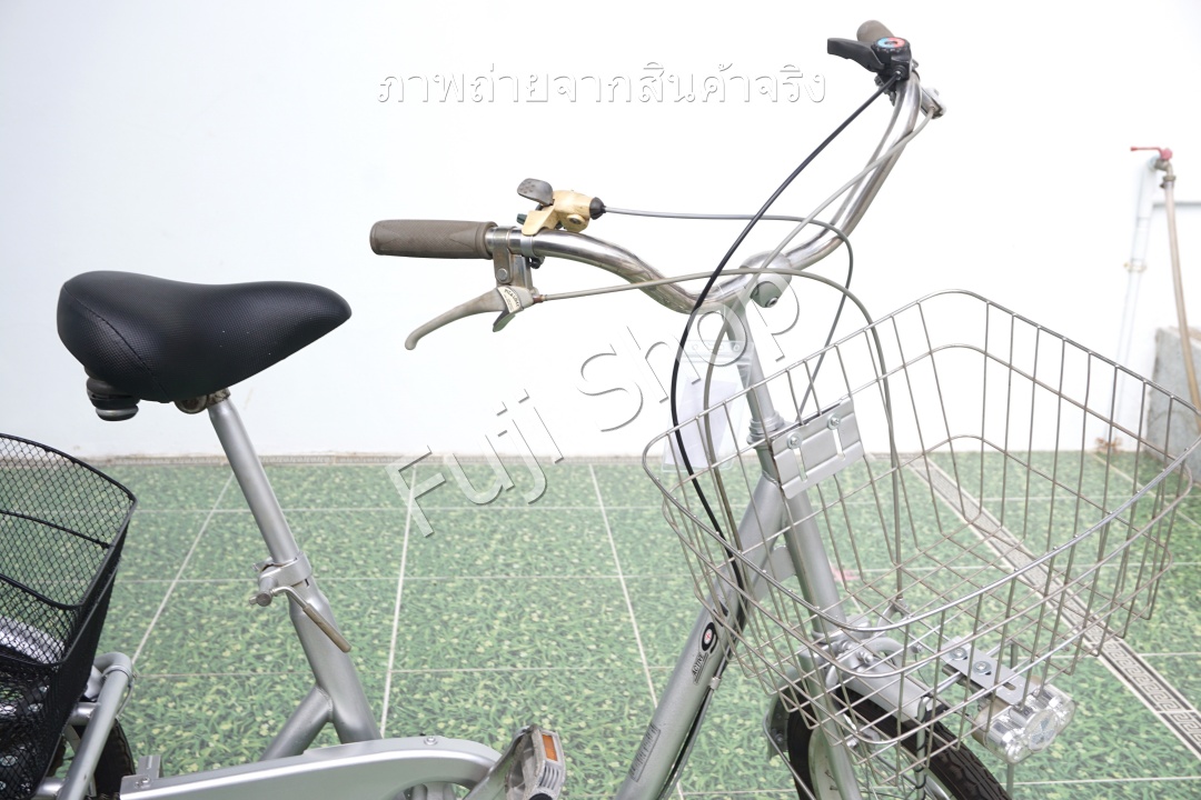 จักรยานสามล้อญี่ปุ่น - ล้อ 16/16 นิ้ว - มีเกียร์ - Active 911- สีเงิน [จักรยานมือสอง]