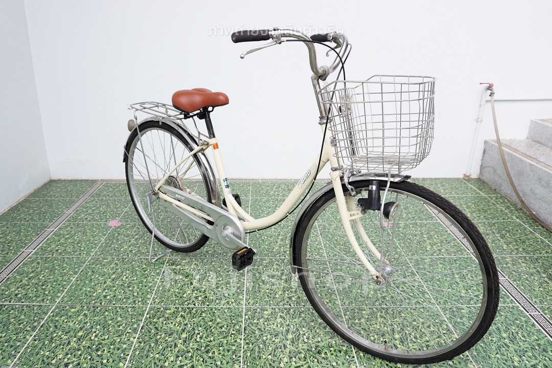 จักรยานแม่บ้านญี่ปุ่น - ล้อ 26 นิ้ว - ไม่มีเกียร์ - Brid - สีครีม [จักรยานมือสอง]