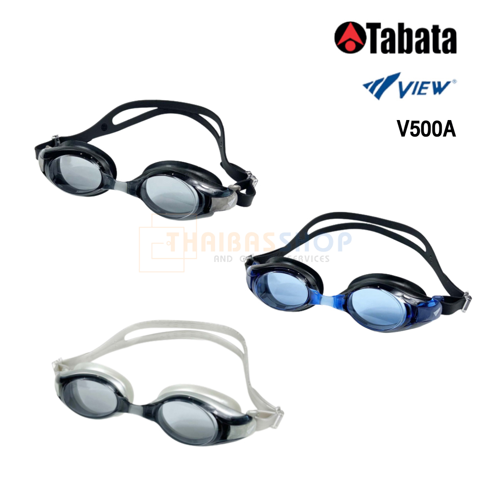 (ของแท้100%) VIEW แว่นตาว่ายน้ำ รุ่น V500A เลนส์ช่วยป้องกันรังสี UV เคลือบสารป้องกันการเกิดฝ้า