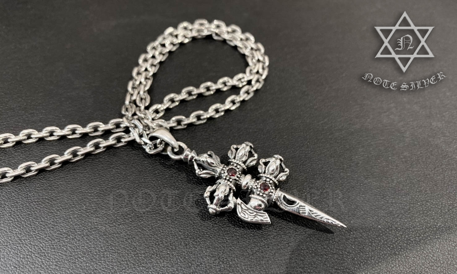 จี้วัชระเงินแท้ ปลายหอกแหลม Sterling Silver 925 NSPD2370
