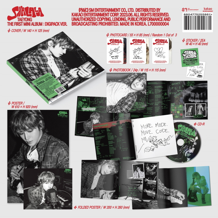 [PRE-ORDER] TAEYONG - 1st Mini Album "SHALALA" (Digipack ver.)
