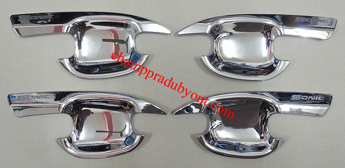 ถ้วยรองมือเปิดประตูโครเมี่ยม CHEVROLET SONIC 12-16 4D (V.3)