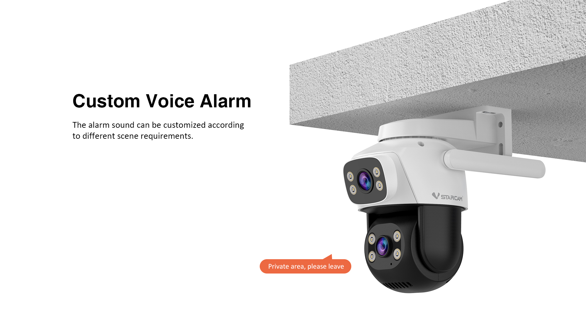 Vstarcam C622DR กล้องวงจรปิดระบบ IP WIFI 1+1 MP กล้องเลนส์คู่ Color Night Vision มีไมค์และลำโพงในตัว ติดตั้งภายนอกได้ BY BILLIONAIRE SECURETECH C622DR