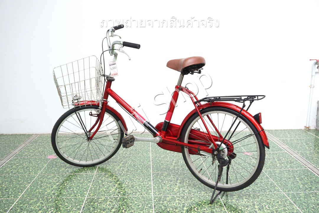 จักรยานแม่บ้านญี่ปุ่น - ล้อ 20 นิ้ว - ไม่มีเกียร์ - อลูมิเนียม - Miyata - สีแดง [จักรยานมือสอง]
