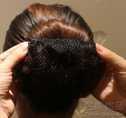 HF-511===ราคาส่ง 9 บาทต่อใบ ขั้นต่ำ 100 ใบ เน็ตตาข่ายยางยืดคลุมผมมวยสีดำ (ไซส์ผู้ใหญ่ เส้นผ่าศูนย์กลาง 5 นิ้ว) Tel:0810110084/023972066