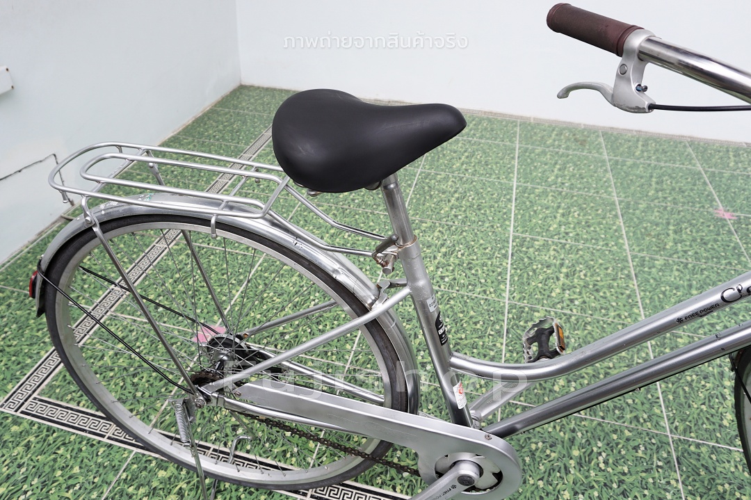 จักรยานแม่บ้านญี่ปุ่น - ล้อ 700x32C - แฮนด์โบราณ - Free Power Classic - สีเงิน [จักรยานมือสอง]