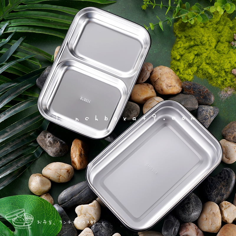 Stainless Bento Set Korea Style - กล่องเบนโตะสแตนเลส 2 ชั้น