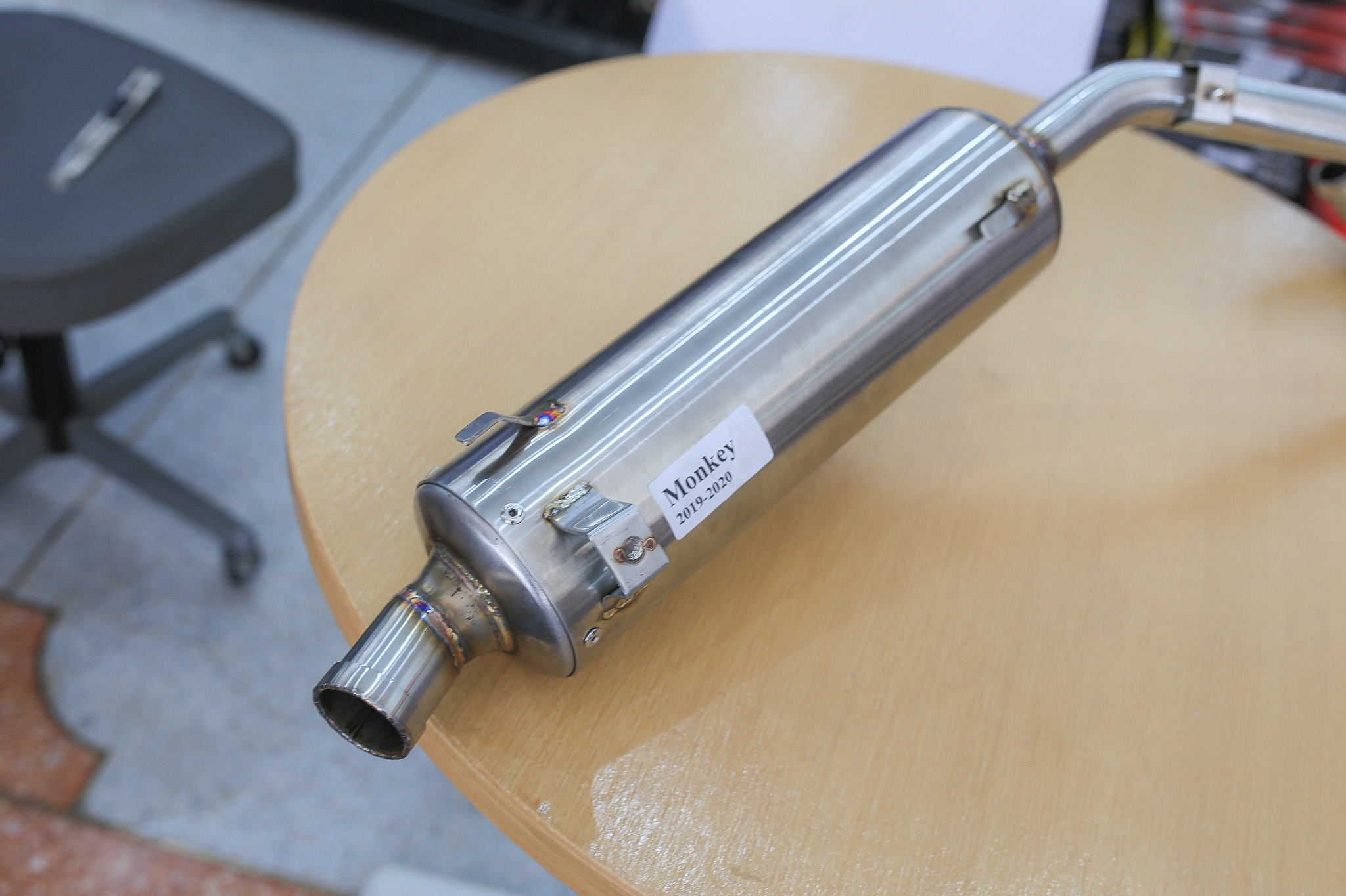 ชุดท่อสแตนเลส monkey125 สามารถใส่กันร้อนท่อเดิมได้ เสียงทุ้มๆหล่อๆในราคาเพียง 3950