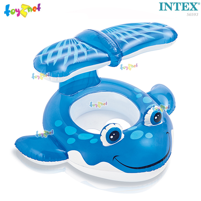 Intex ส่งฟรี ห่วงยางเด็กสอดขารูปปลาวาฬน้อย 1.04 x 0.84 ม. รุ่น 56593