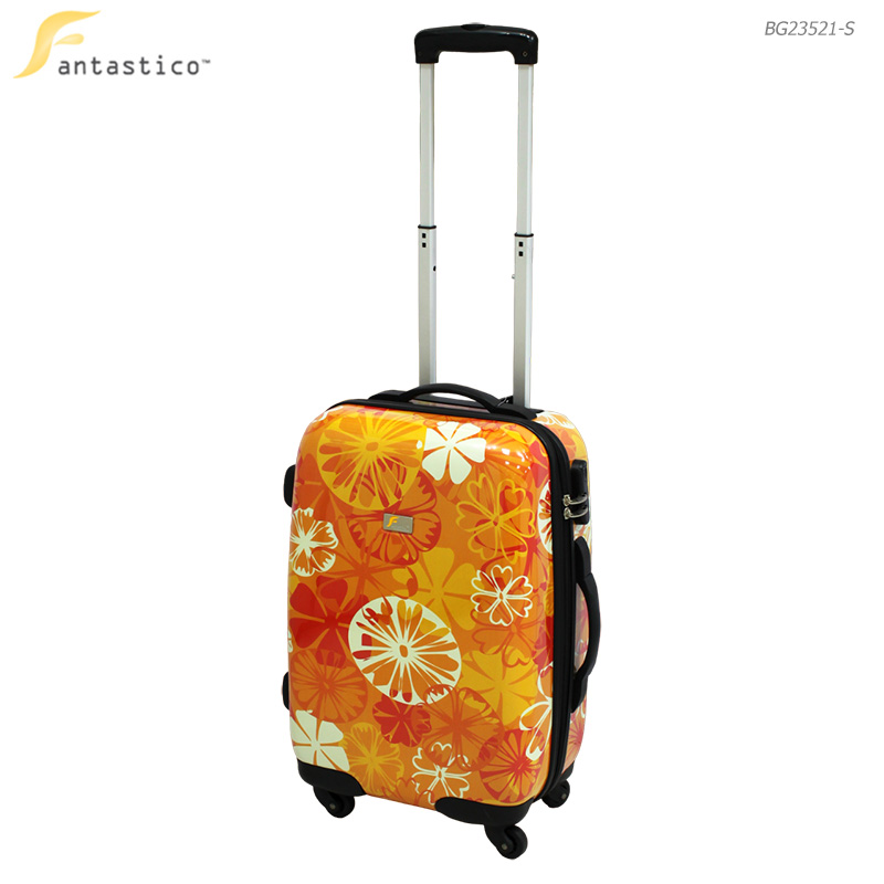 Fantastico Orange Flower Suitcase 20in (51cm) No.BG23521-S