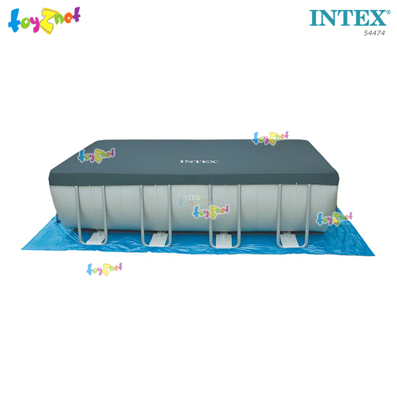 Intex 18ft Rect. Ultra Frame Pool Set w/Cartr.-Saltwater System (5.49 x 2.74 x 1.32 m) no.54474