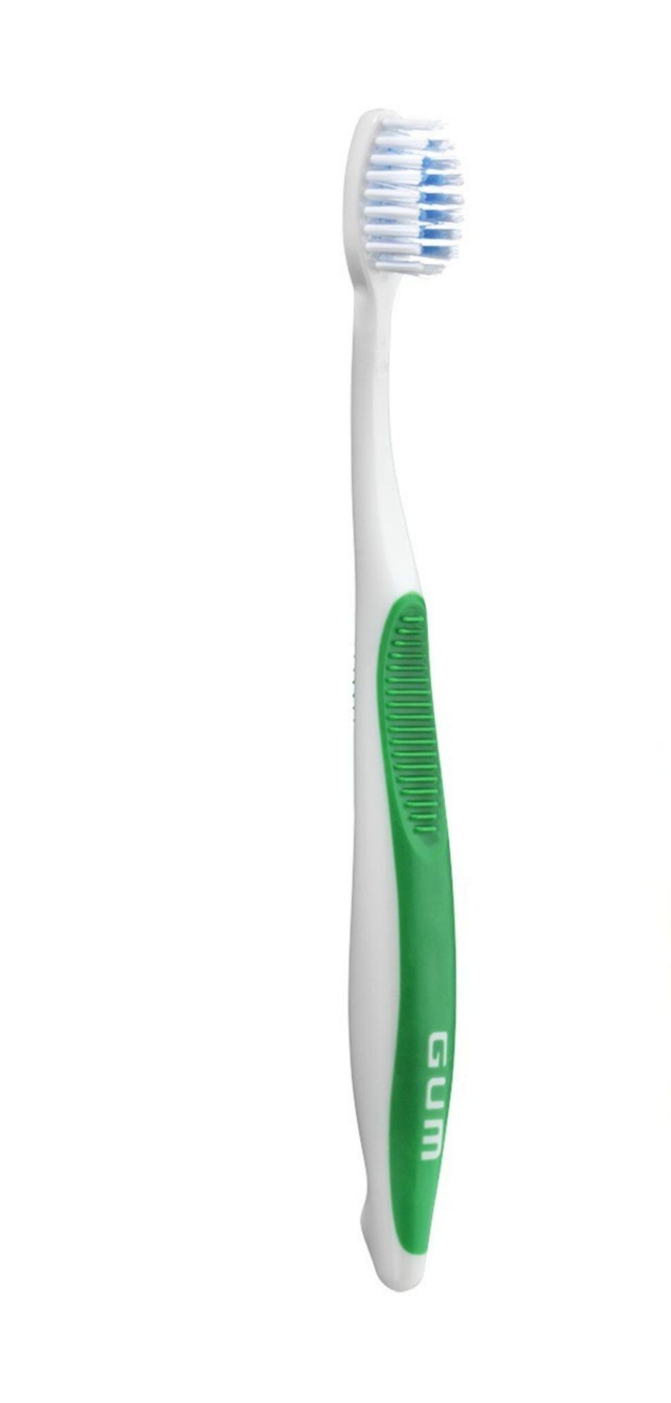 (ยกโหลราคาส่ง)Sunstar GUM Orthodontic Toothbrush #124 แปรงสีฟันสำหรับผู้จัดฟัน พร้อมฝาครอบ 1ด้าม #คละสี