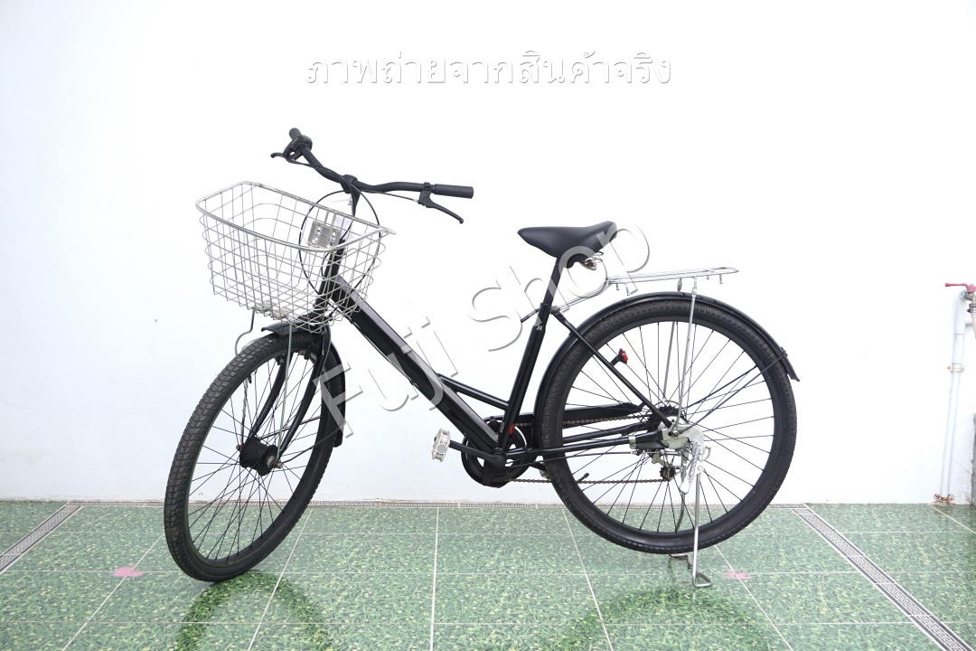 จักรยานแม่บ้านญี่ปุ่น - ล้อ 27.5 นิ้ว - มีเกียร์ - สีดำ [จักรยานมือสอง]