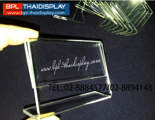 ป้ายอะครีลิคสอดกระดาษ ตัวแอล