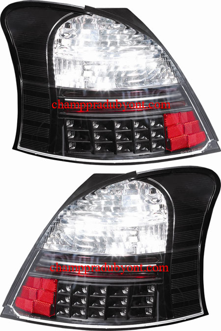 ไฟท้าย TOYOTA YARIS 06-08 ดำ LED