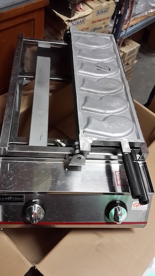 เตาทำขนมไทยากิ พิมพ์ขนมรูปปลา ขนมปลา ใช้แก็ส