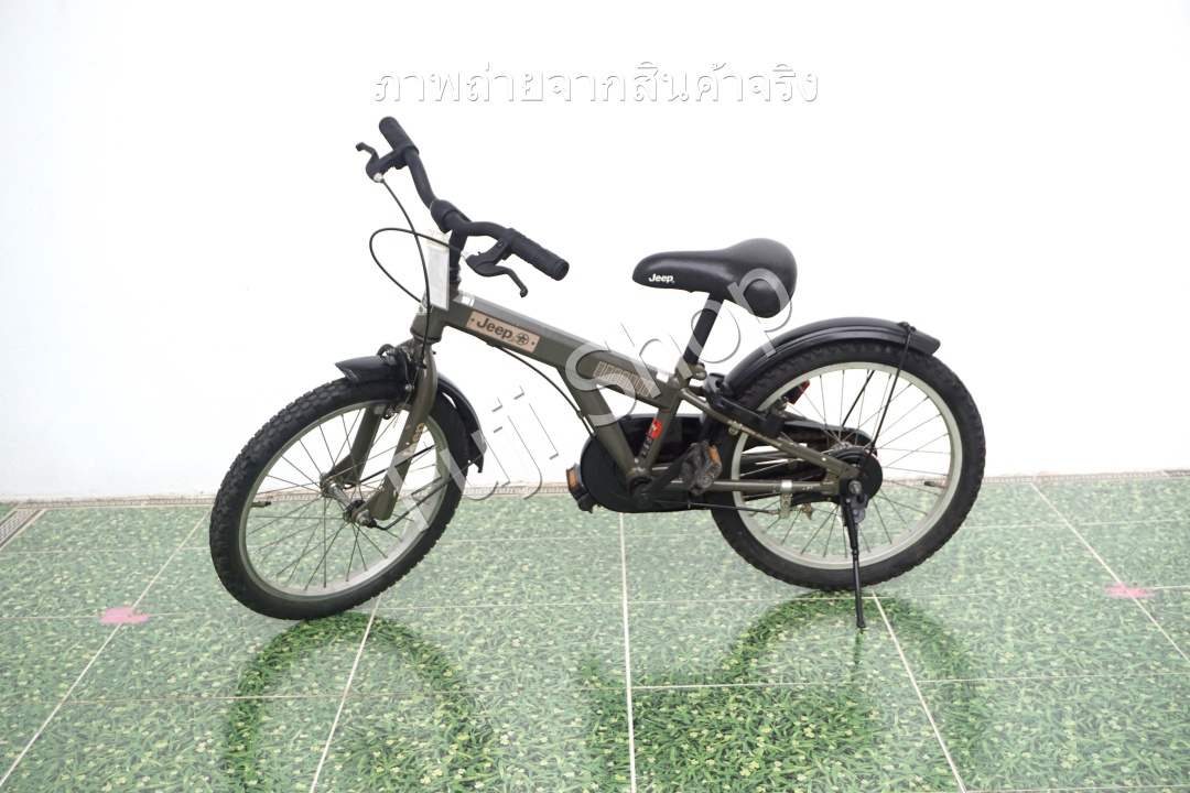 จักรยานเด็กญี่ปุ่น- ล้อ 18 นิ้ว - ไม่มีเกียร์ - Jeep - สีเขียว [จักรยานมือสอง]