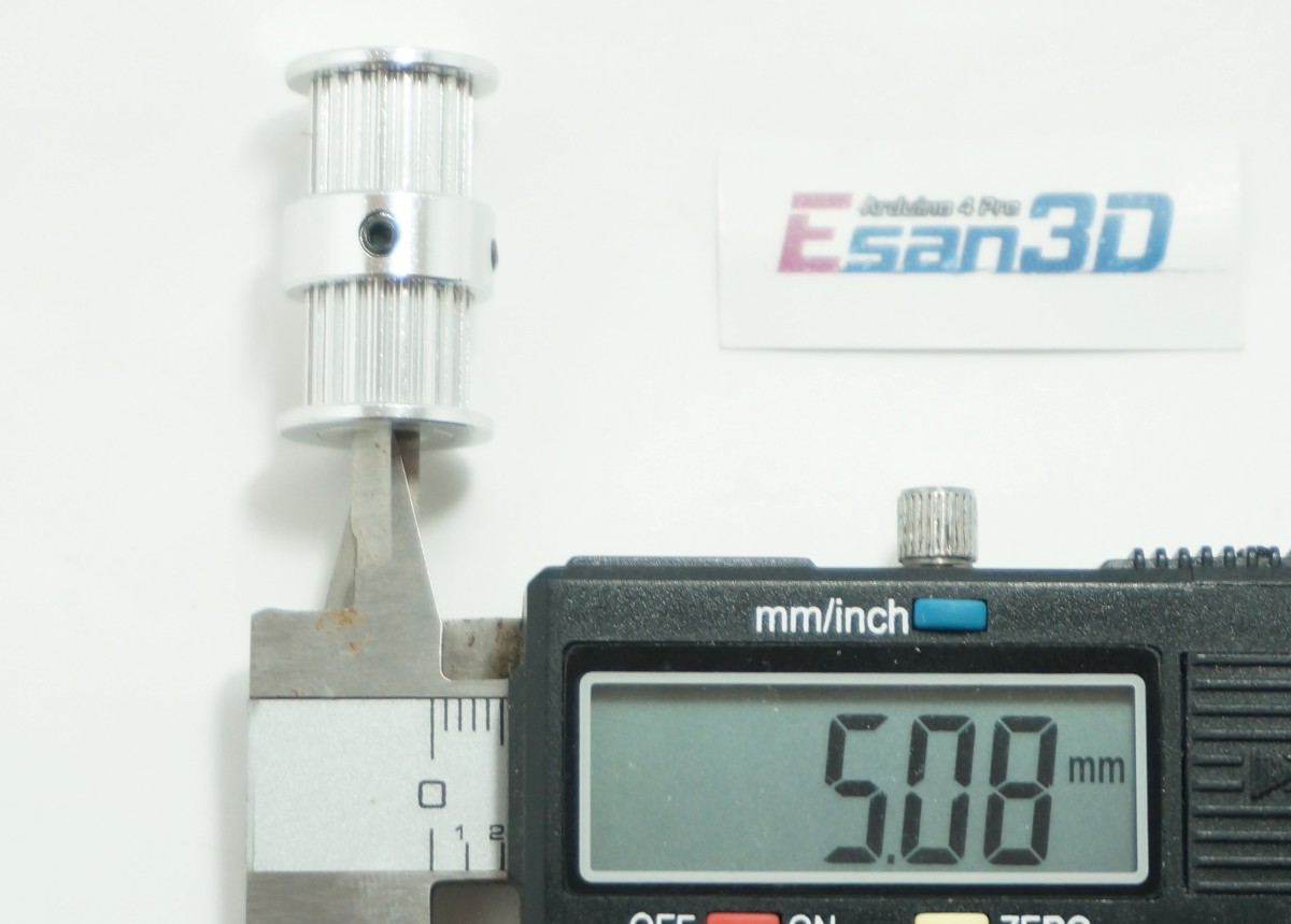 Double Head Timing Pulley 20 teeth for width 6mm belt (ใส่แกน 5mm)