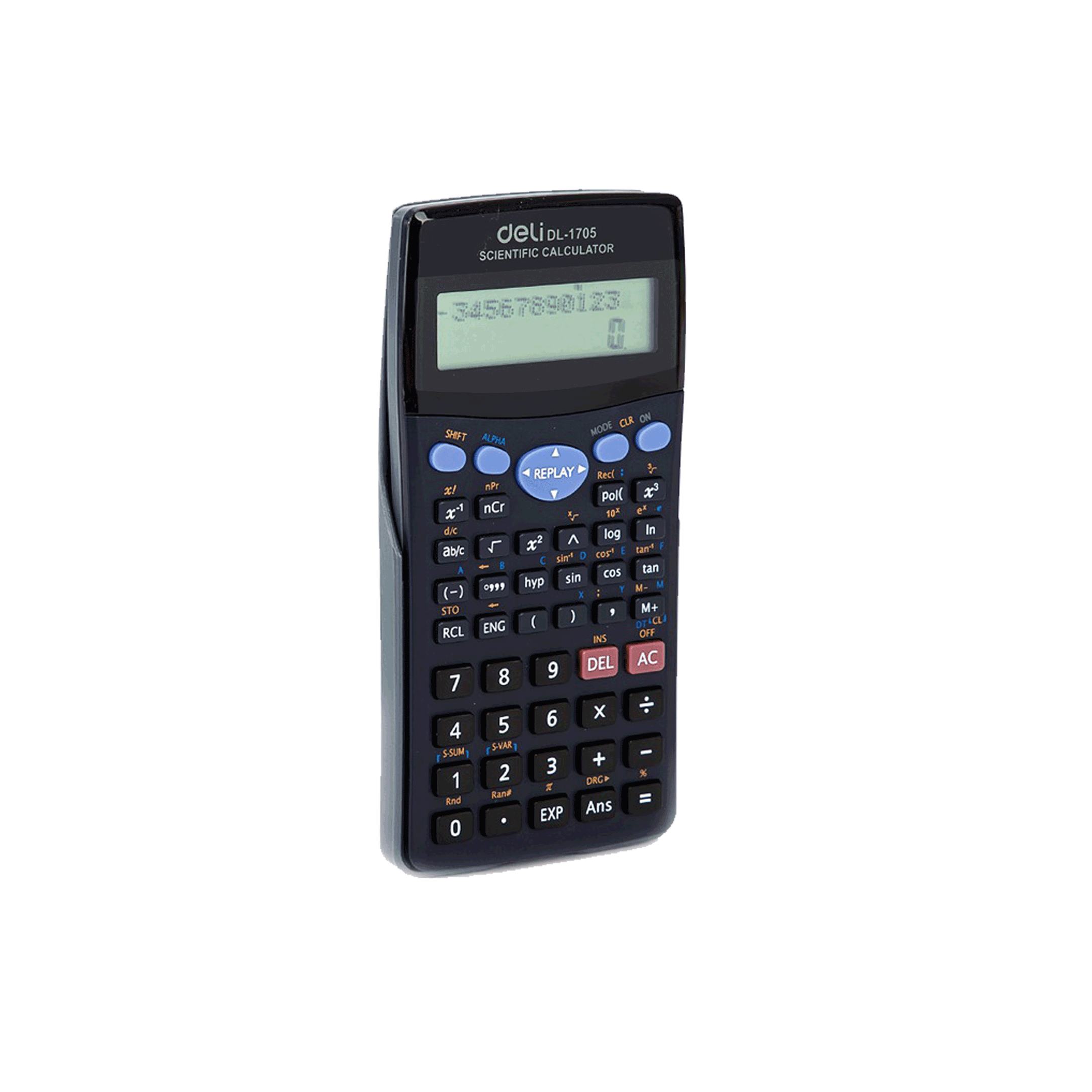 เครื่องคิดเลขวิทยาศาสตร์ Scientific Calculator เดลี Deli 12 หลัก รุ่น NO.1705 จำนวน 1 ตัว