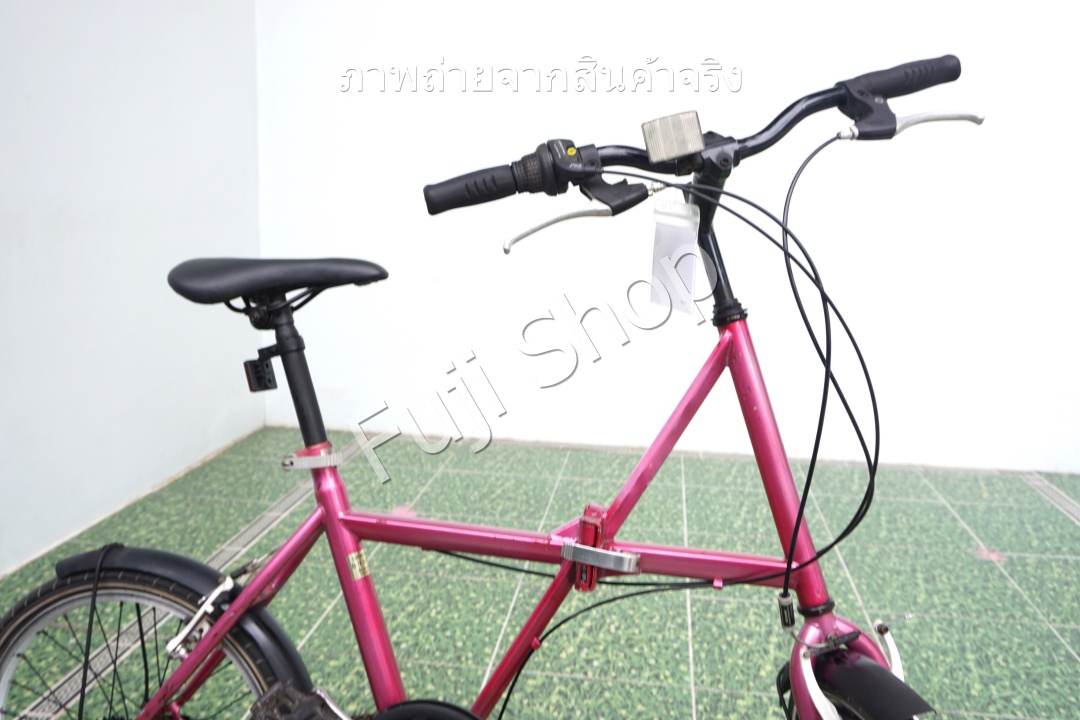 จักรยานพับได้ญี่ปุ่น - ล้อ 20 นิ้ว - มีเกียร์ - สีชมพู [จักรยานมือสอง]