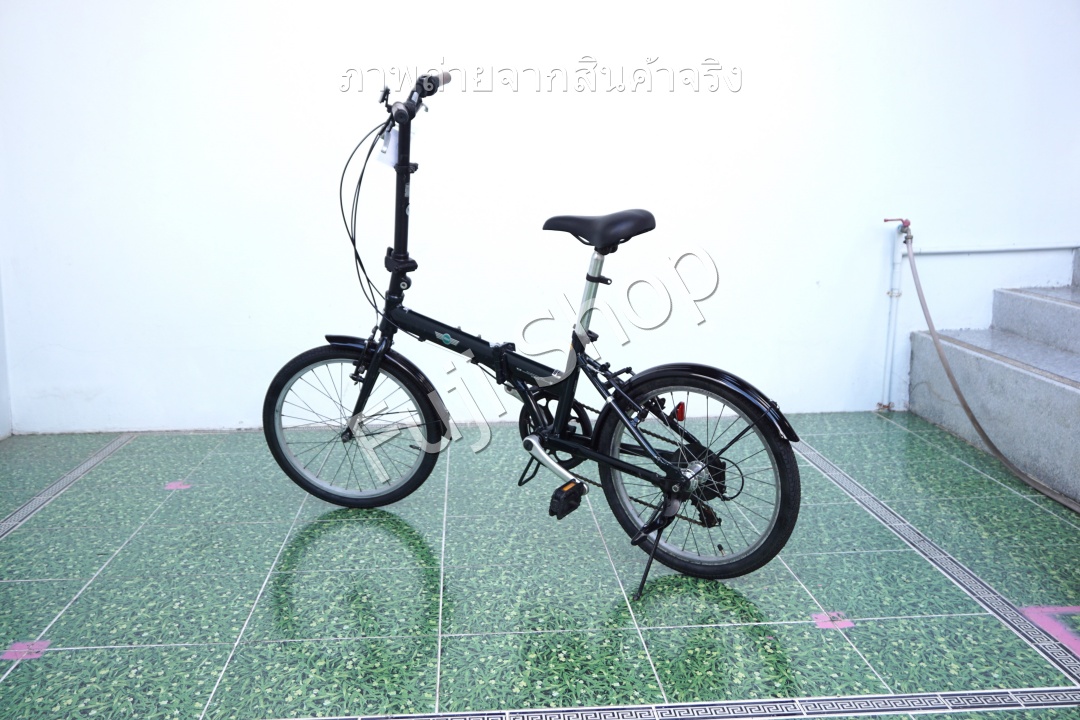 จักรยานพับได้ญี่ปุ่น - ล้อ 20 นิ้ว - มีเกียร์ - อลูมิเนียม - Mini Cooper - สีเขียว [จักรยานมือสอง]