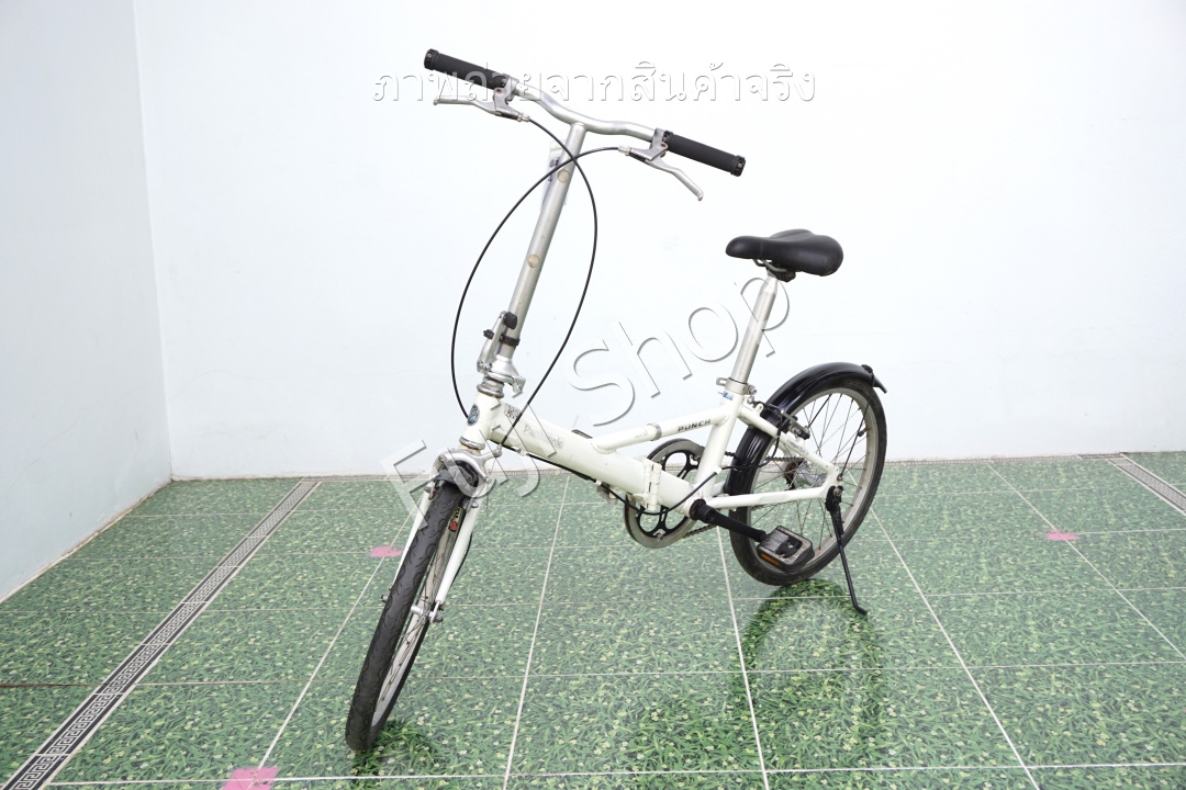 จักรยานพับได้ญี่ปุ่น - ล้อ 20 นิ้ว - ไม่มีเกียร์ - อลูมิเนียม - Panasonic - สีขาว [จักรยานมือสอง]
