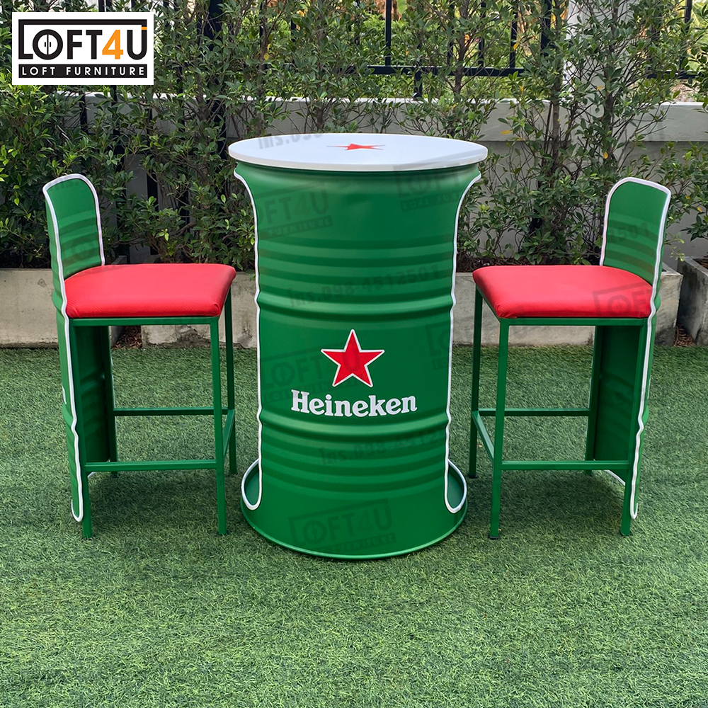 โต๊ะบาร์ คาเฟ่ 200L : Bar table set : 2 seats