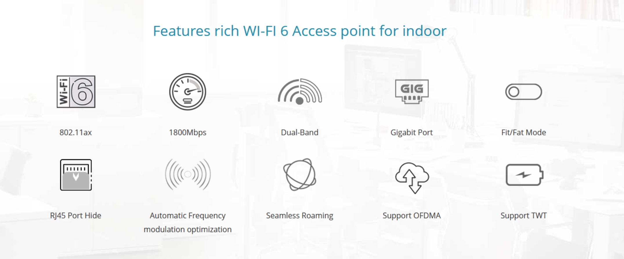 D-LINK DAP-X1810F : Unified Wireless AX1800 WIFI 6 Access Point BY BILLIONAIRE SECURETECH DAP-X1810F