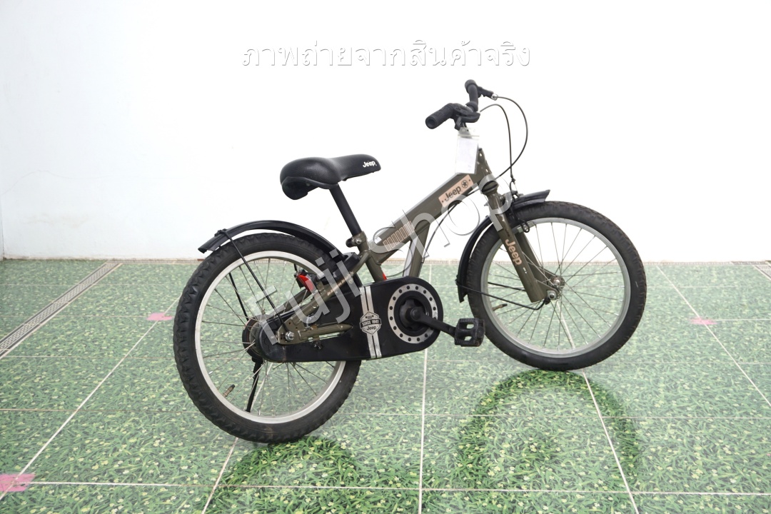 จักรยานเด็กญี่ปุ่น- ล้อ 18 นิ้ว - ไม่มีเกียร์ - Jeep - สีเขียว [จักรยานมือสอง]